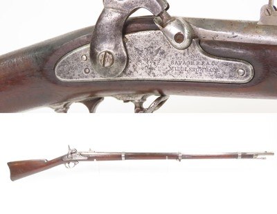 1863 Dated CIVIL WAR Antique U.S. SAVAGE M1861 “EVERYMAN’S” Rifle-MusketPERCUSSION Mid-Civil War U.S. Contract Musket - Image 1 of 23