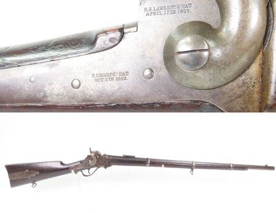 1 of 6,140; CIVIL WAR Antique U.S. SHARPS “NEW MODEL” 1863 Percussion RIFLE RARE; Manufactured Between 1863-1865 - Image 1 of 25