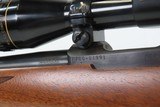1st Year 1984 RUGER Model 77/22 Bolt Action Rifle 22 LR LEUPOLD M8 6x SCOPE Full Size .22 Rifle with a Great Scope - 18 of 21