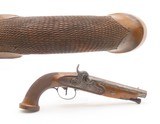 Antique Mid-1800s EUROPEAN .69 Percussion Self Defense MANSTOPPER PistolHandsome GENTLEMAN’S HOLSTER/COAT POCKET Pistol - Image 1 of 17