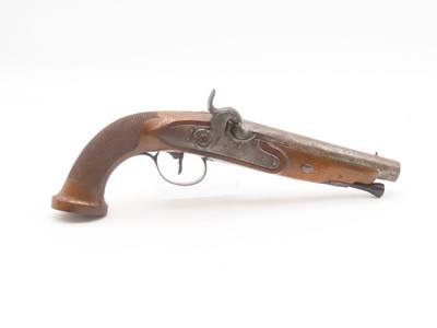 Antique Mid-1800s EUROPEAN .69 Percussion Self Defense MANSTOPPER PistolHandsome GENTLEMAN’S HOLSTER/COAT POCKET Pistol - Image 2 of 17