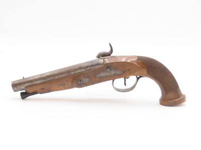 Antique Mid-1800s EUROPEAN .69 Percussion Self Defense MANSTOPPER PistolHandsome GENTLEMAN’S HOLSTER/COAT POCKET Pistol - Image 14 of 17