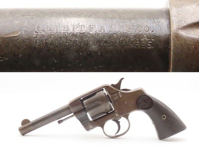 1899 mfr. COLT NEW ARMY & NAVY .38 Long Colt Double Action REVOLVER C&RFirst DA Swing Out Cylinder Used by the US Military - Image 1 of 19