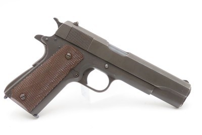 U.S. PROPERTY World War 2 REMINGTON-RAND M1911A1 Semi-Auto C&R 1942 HOLSTER UNITED STATES ARMY Model Chambered in .45 ACP - Image 2 of 23