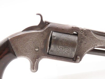 ENGRAVED Antique SMITH & WESSON No. 2 “OLD ARMY” .32 Cal. Revolver Made Late in the Civil War in 1865 - Image 13 of 21