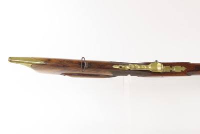 GOLD INLAID SWISS Antique C. JAQUET of GENEVA Percussion SCHUETZEN RifleMid-19th SPORTING/HUNTING RIFLE w/DOUBLE SET TRIGGER - Image 6 of 18