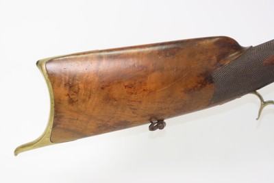 GOLD INLAID SWISS Antique C. JAQUET of GENEVA Percussion SCHUETZEN RifleMid-19th SPORTING/HUNTING RIFLE w/DOUBLE SET TRIGGER - Image 3 of 18
