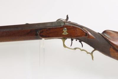 GOLD INLAID SWISS Antique C. JAQUET of GENEVA Percussion SCHUETZEN RifleMid-19th SPORTING/HUNTING RIFLE w/DOUBLE SET TRIGGER - Image 15 of 18