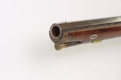 GOLD INLAID SWISS Antique C. JAQUET of GENEVA Percussion SCHUETZEN RifleMid-19th SPORTING/HUNTING RIFLE w/DOUBLE SET TRIGGER - Image 17 of 18