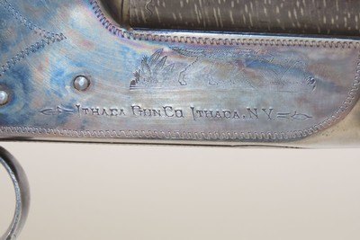 ITHACA Gun Company FLUES Double Barrel Side by Side C&R HAMMERLESS ShotgunENGRAVED and 1917 Manufactured in Ithaca, New York - Image 14 of 20
