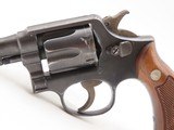 SMITH & WESSON .38 M&P Pre-Model 10 Double Action SELF DEFENSE Revolver C&R Nice Blued Finish SNUB NOSE Revolver w/WALNUT GRIP - Image 4 of 18
