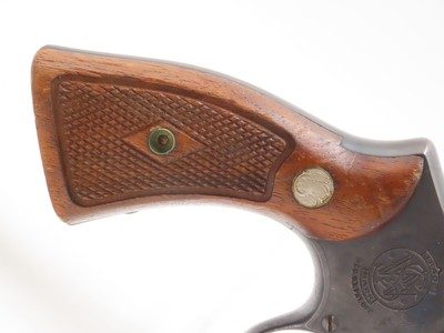 SMITH & WESSON .38 M&P Pre-Model 10 Double Action SELF DEFENSE Revolver C&R Nice Blued Finish SNUB NOSE Revolver w/WALNUT GRIP - Image 16 of 18