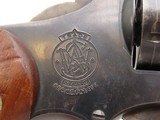 SMITH & WESSON .38 M&P Pre-Model 10 Double Action SELF DEFENSE Revolver C&R Nice Blued Finish SNUB NOSE Revolver w/WALNUT GRIP - Image 14 of 18