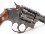 SMITH & WESSON .38 M&P Pre-Model 10 Double Action SELF DEFENSE Revolver C&R Nice Blued Finish SNUB NOSE Revolver w/WALNUT GRIP - Image 17 of 18
