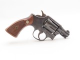 SMITH & WESSON .38 M&P Pre-Model 10 Double Action SELF DEFENSE Revolver C&R Nice Blued Finish SNUB NOSE Revolver w/WALNUT GRIP - Image 15 of 18