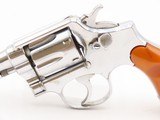 SMITH & WESSON .38 M&P Pre-Model 10 Double Action SELF DEFENSE Revolver C&R NICKEL Finish SNUB NOSE Handgun CONCEAL/CARRY - 4 of 17