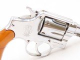 SMITH & WESSON .38 M&P Pre-Model 10 Double Action SELF DEFENSE Revolver C&R NICKEL Finish SNUB NOSE Handgun CONCEAL/CARRY - 16 of 17