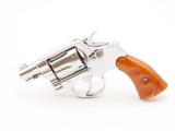 SMITH & WESSON .38 M&P Pre-Model 10 Double Action SELF DEFENSE Revolver C&R NICKEL Finish SNUB NOSE Handgun CONCEAL/CARRY - 2 of 17