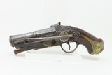 SPANISH PATILLA MIQUELET Pistol w Belt Hook & Bust Décor .69 calEngraved Early-19th Century Carved Miquelet Conversion Pistol - 13 of 16