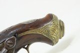 SPANISH PATILLA MIQUELET Pistol w Belt Hook & Bust Décor .69 calEngraved Early-19th Century Carved Miquelet Conversion Pistol - 14 of 16