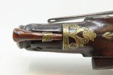 SPANISH PATILLA MIQUELET Pistol w Belt Hook & Bust Décor .69 calEngraved Early-19th Century Carved Miquelet Conversion Pistol - 12 of 16