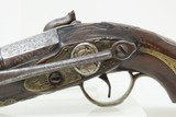 SPANISH PATILLA MIQUELET Pistol w Belt Hook & Bust Décor .69 calEngraved Early-19th Century Carved Miquelet Conversion Pistol - 15 of 16