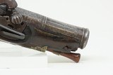SPANISH PATILLA MIQUELET Pistol w Belt Hook & Bust Décor .69 calEngraved Early-19th Century Carved Miquelet Conversion Pistol - 5 of 16