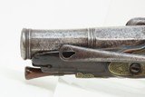 SPANISH PATILLA MIQUELET Pistol w Belt Hook & Bust Décor .69 calEngraved Early-19th Century Carved Miquelet Conversion Pistol - 16 of 16