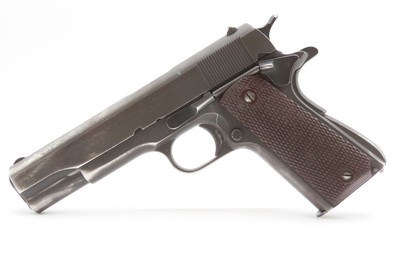 c1941 mfr. U.S. ARMY World War II COLT M1911A1 .45 Pistol C&R BOYT HOLSTERWORLD WAR II era Officer’s Sidearm with Provenance - Image 12 of 24