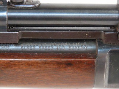 Nice 1954 mfr. WINCHESTER M63 .22 LR RF Semi-Automatic Rifle C&R w/SCOPEMade to Replace the Model 1903 Winchester Semi-Auto - Image 6 of 18