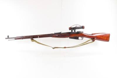 WORLD WAR II Soviet IZHEVSK M91/30 PU Mosin-Nagant SNIPER Rifle C&R w/SCOPE Military w/PU SCOPE w/SLING - Image 15 of 23