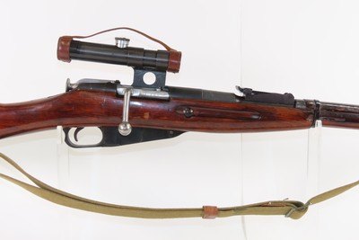 WORLD WAR II Soviet IZHEVSK M91/30 PU Mosin-Nagant SNIPER Rifle C&R w/SCOPE Military w/PU SCOPE w/SLING - Image 9 of 23