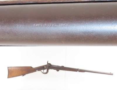 CIVIL WAR Antique U.S. BURNSIDE Percussion SADDLE RING CARBINE .54 CaliberISSUED TO MI, IN, OH, NJ, WV, PA, IL CAVALRIES - Image 1 of 18