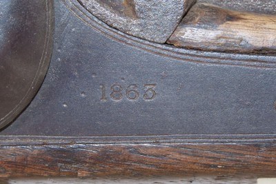 1863 CIVIL WAR Antique U.S. J.P. MOORE “Long Enfield” INFANTRY Rifle-Musket 1 of 1,280 Purchased by U.S. Government Dated 1863 - Image 20 of 21