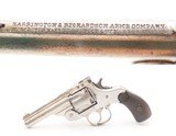 HARRINGTON & RICHARDSON Auto-Ejecting TOP BREAK .38 S&W DA Revolver C&REarly 20th Century CONCEAL & CARRY Revolver NICKEL - 1 of 18