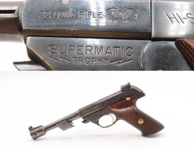HIGH STANDARD “Supermatic Trophy” Model 102 .22 LR RF TARGET Pistol C&RWith a Reputation for RELIABILITY and ACCURACY - Image 1 of 21