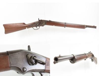 RARE Antique U.S. Contract E.G. LAMSON BALL Patent SR CARBINE Civil War1 of 1,002 made with Underbarrel Tube Fed Magazine - Image 1 of 19