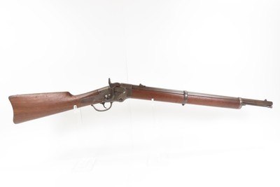 RARE Antique U.S. Contract E.G. LAMSON BALL Patent SR CARBINE Civil War1 of 1,002 made with Underbarrel Tube Fed Magazine - Image 8 of 19