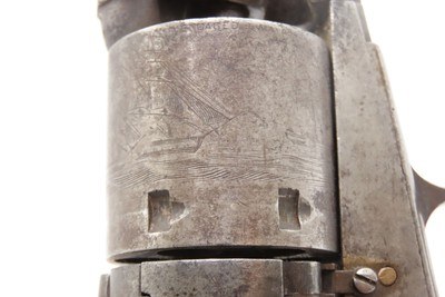 CIVIL WAR NAVAL Inspected Antique U.S. COLT M1851 NAVY Conversion RevolverMARTIALLY INSPECTED & Manufactured in 1856 - Image 6 of 24