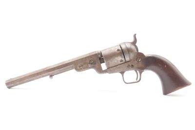CIVIL WAR NAVAL Inspected Antique U.S. COLT M1851 NAVY Conversion RevolverMARTIALLY INSPECTED & Manufactured in 1856 - Image 18 of 24