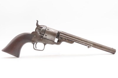 CIVIL WAR NAVAL Inspected Antique U.S. COLT M1851 NAVY Conversion RevolverMARTIALLY INSPECTED & Manufactured in 1856 - Image 2 of 24