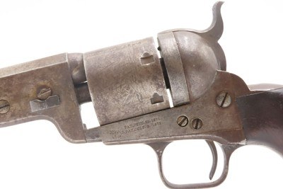 CIVIL WAR NAVAL Inspected Antique U.S. COLT M1851 NAVY Conversion RevolverMARTIALLY INSPECTED & Manufactured in 1856 - Image 20 of 24