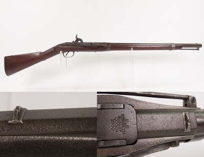 SCARCE RIFLED Antique U.S. SIMEON NORTH M1843 HALL Breech Loader SR CARBINE 1 of 10,500 Contracted by North w/ .52 RIFLED BORE - Image 14 of 25