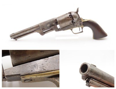 RARE Antique CIVIL WAR Era 2nd Model COLT DRAGOON .44 PERCUSSION RevolverOne of 2,700; First Year Production, Made in 1850 - Image 1 of 17