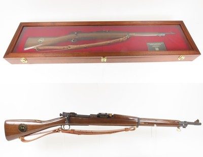 CASED Commemorative WORLD WAR II U.S. Remington M1903 .30-06 C&R Rifle WW 2 LIMITED EDITION Gun AMERICAN HISTORICAL SOCIETY - Image 1 of 25