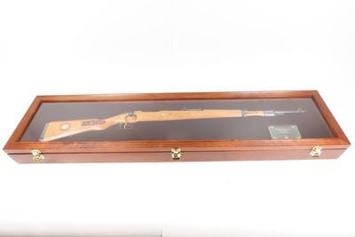 CASED Commemorative WORLD WAR II Mauser “TROPHY EDITION” K98 C&R Rifle WW2PRESENTATION Gun by the AMERICAN HISTORICAL SOCIETY - Image 2 of 25