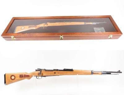 CASED Commemorative WORLD WAR II Mauser “TROPHY EDITION” K98 C&R Rifle WW2PRESENTATION Gun by the AMERICAN HISTORICAL SOCIETY - Image 1 of 25