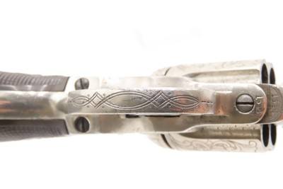 1877 CASED, LETTERED & ENGRAVED Antique COLT M1877 “Lightning” DA RevolverNEW YORK Shipped to SCHUYLER, HARTLEY & GRAHAM - Image 10 of 23