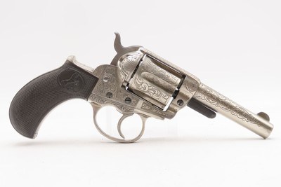 1877 CASED, LETTERED & ENGRAVED Antique COLT M1877 “Lightning” DA RevolverNEW YORK Shipped to SCHUYLER, HARTLEY & GRAHAM - Image 5 of 23
