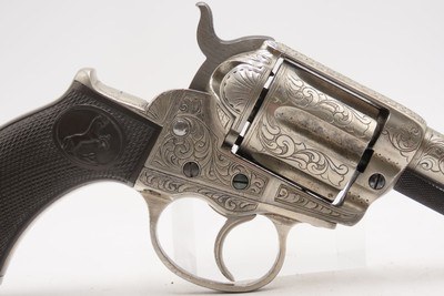 1877 CASED, LETTERED & ENGRAVED Antique COLT M1877 “Lightning” DA RevolverNEW YORK Shipped to SCHUYLER, HARTLEY & GRAHAM - Image 7 of 23